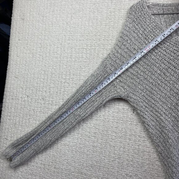 JDY Jacqueline De young Crochet knitted long sleeve Light Grey Jumper Women Sz S - Picture 9 of 15